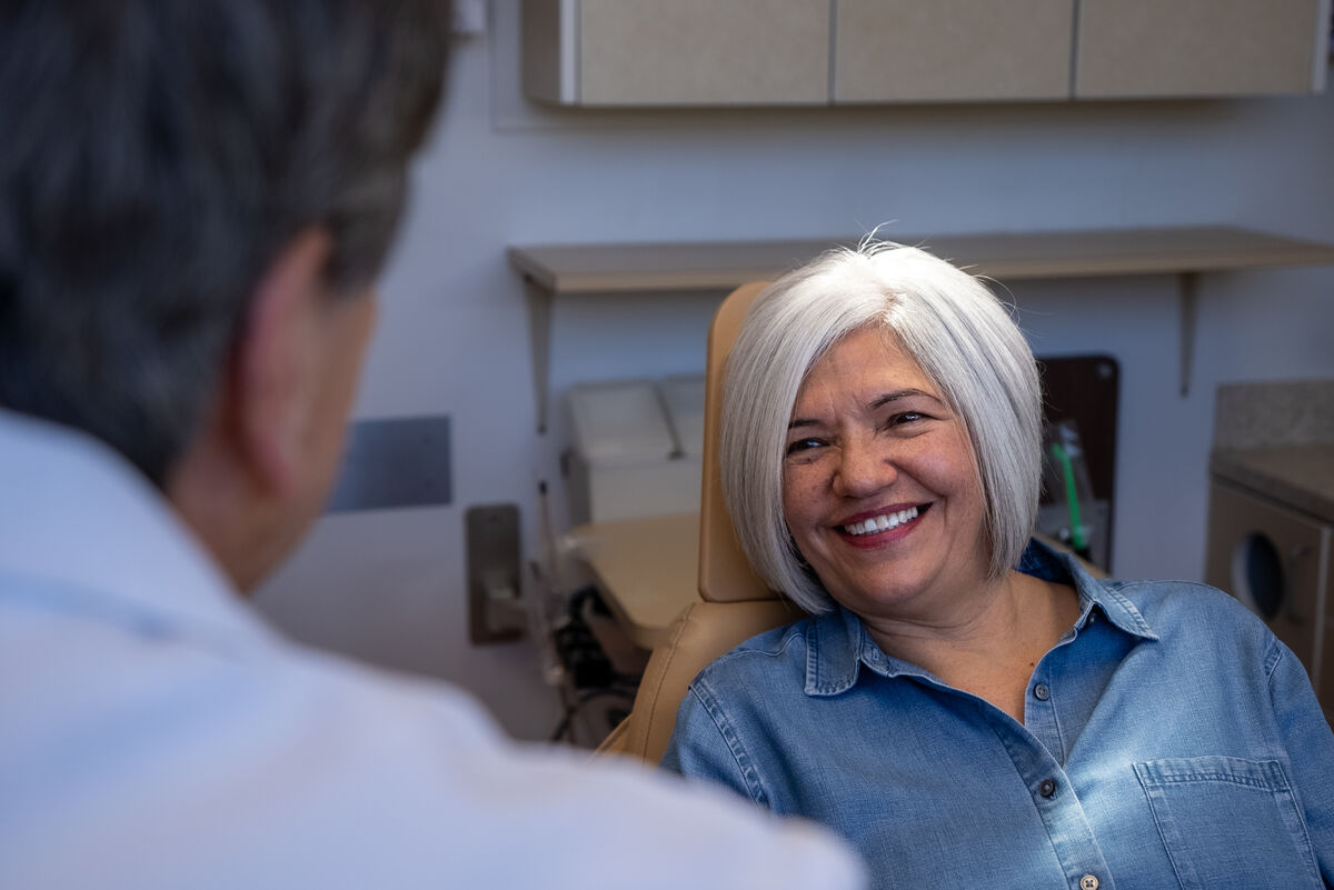 Bethesda dental implant patient consultation with our prosthodontist